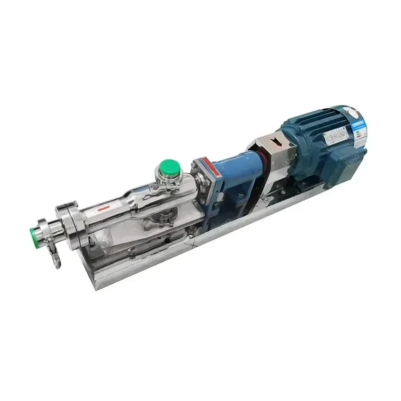 High viscosity G35 sanitary grade stainless steel SS304 2.2KW motor positive displacement pump food grade single screw pump