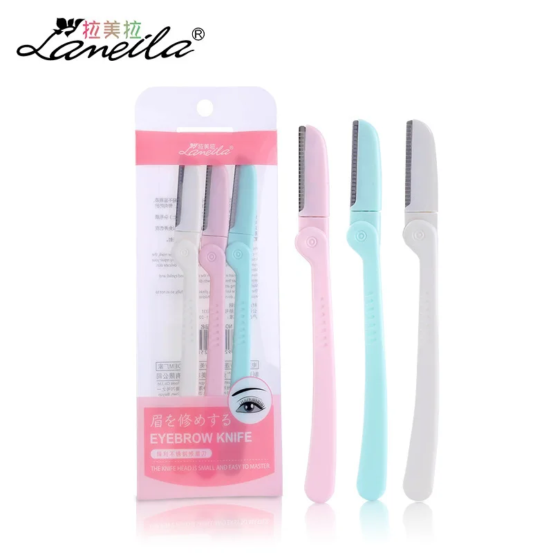 3/6/9PC Beginners Eyebrow Trimmer Set Blade Anti-Scratch Razor Macro Mesh Eyebrow Knife Makeup Eyebrow Trimming Makeup Tool