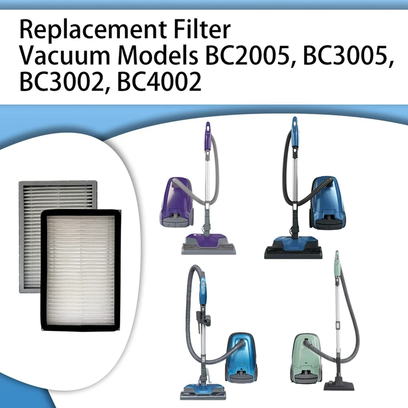 Filtro de substituição para Kenmore, Aspiradores Canister, 81214, 81414, BC2005, BC3005, BC3002, BC4002