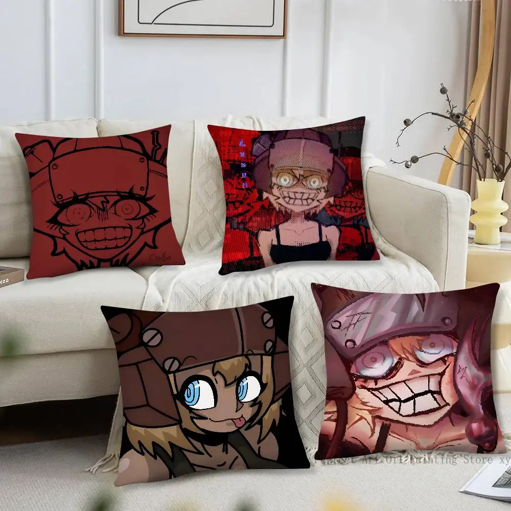 1pc Game P-PsychoPomp Vena Pillow Case Fashion Square Pillowcase Bedroom Sofa Room Ins Decoration Leisure