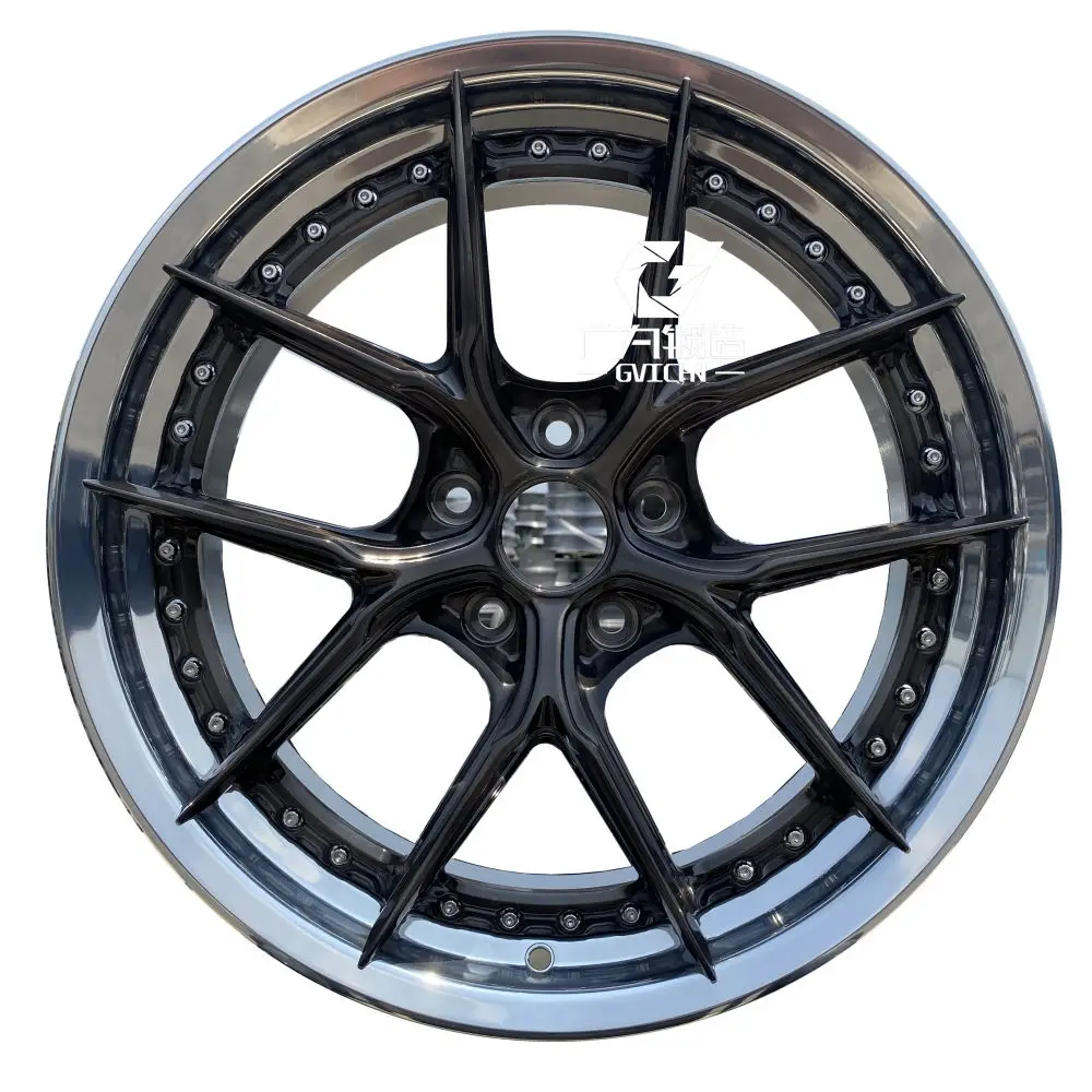 Factory Hotsale 18 19 20 21 22 Deep Lip 2 Piece Forged Wheels for M3 M4 911 992 RS7 RS6 Ferrai F8 488