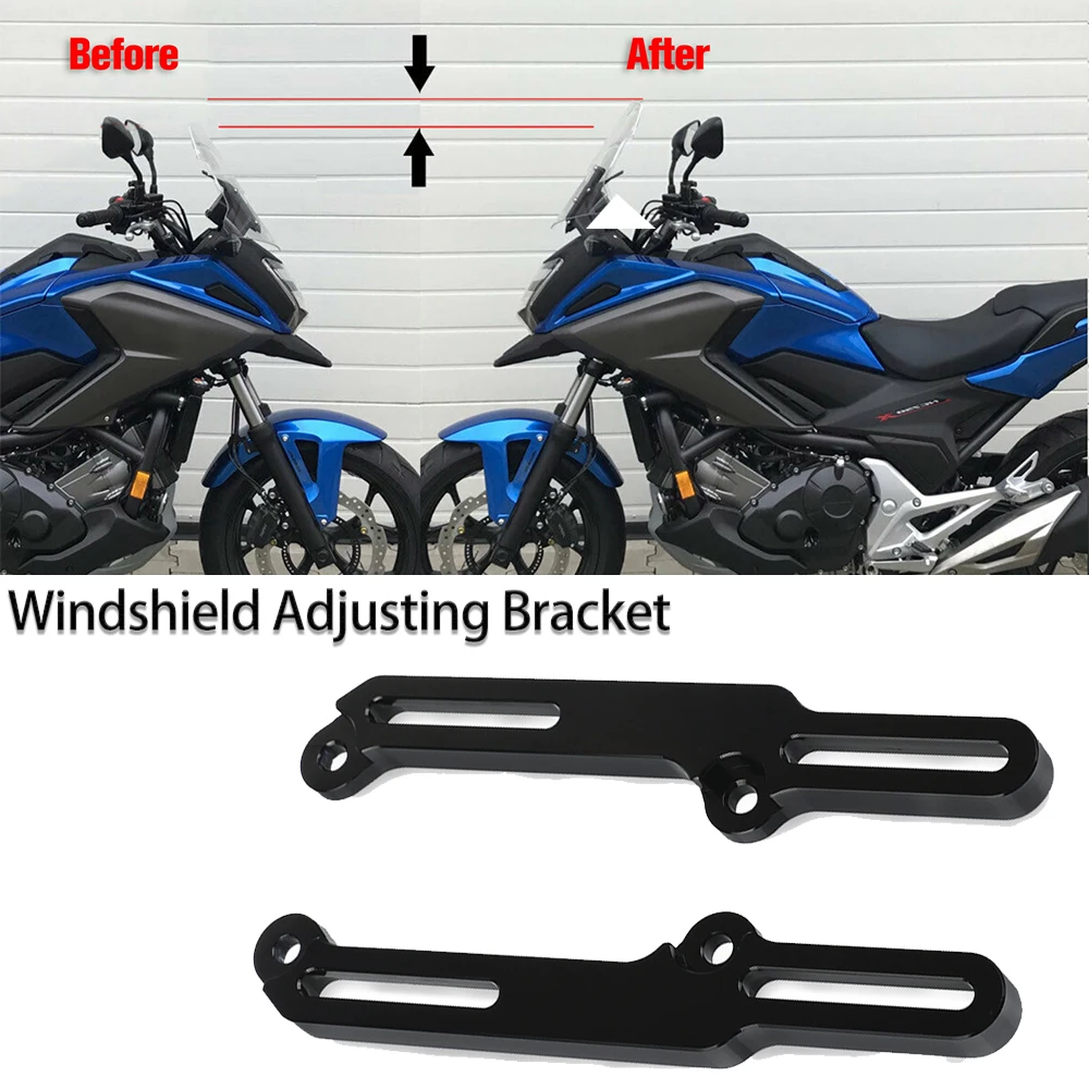 

Motorcycle Windshield Adjusting Airflow Bracket Windscreen Adjusters For Honda NC750X NC 750 X XA NC750 X XDA DTC 2016-2020 2019