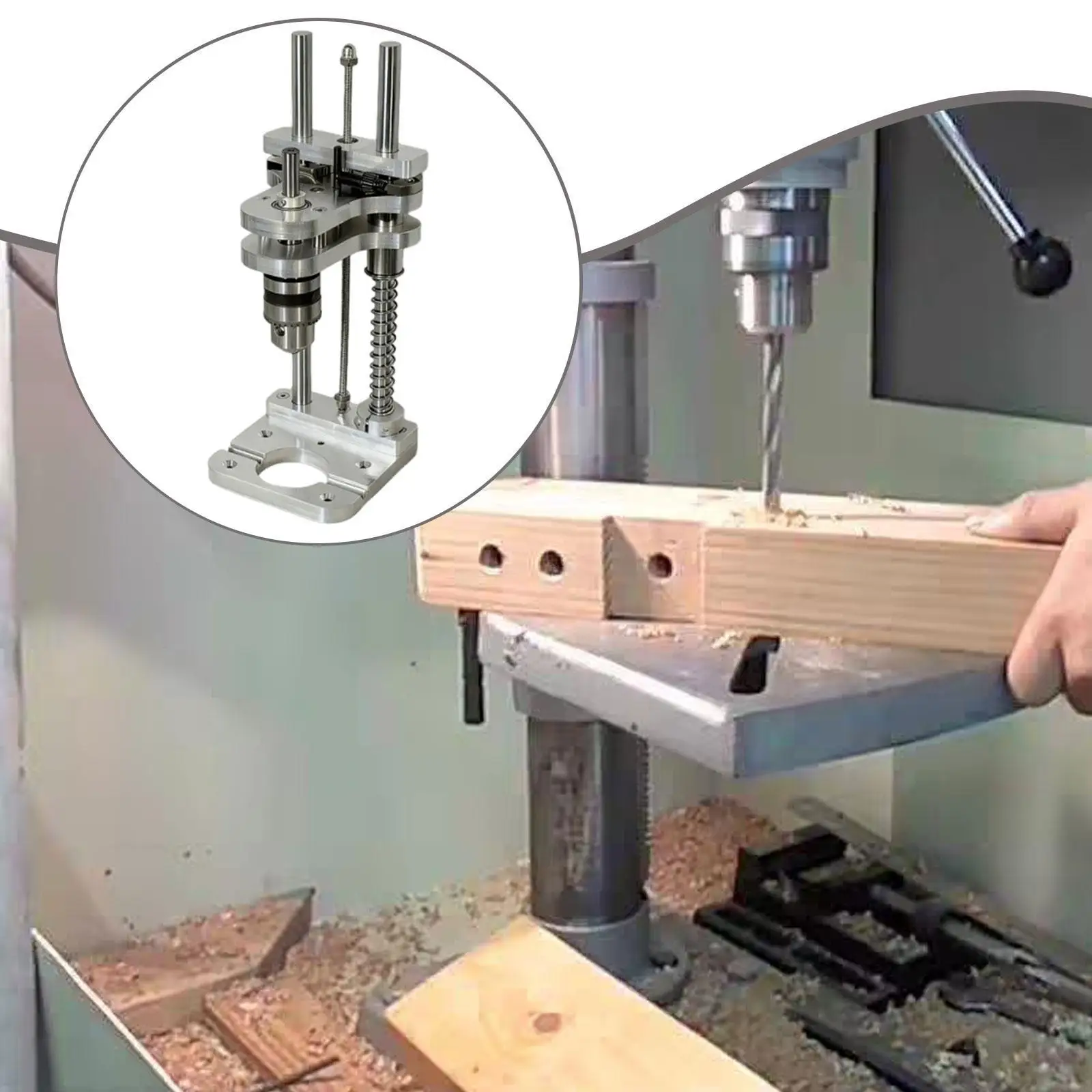 

Вертикальный направляющий упор для дрели: профессиональный, портативный, простой в установке, прочный, для точного сверления, держатель-подставка для дрели