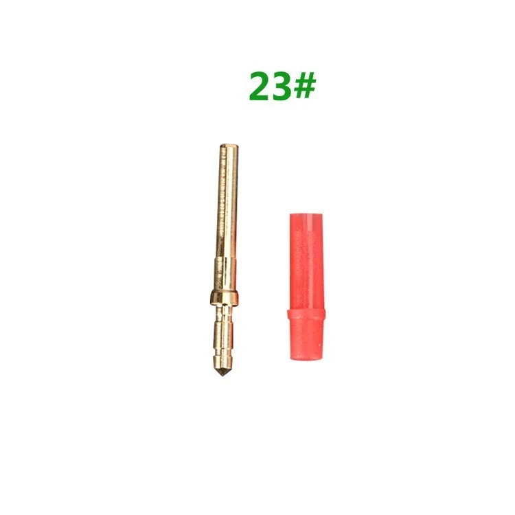 1000pcs/set red Dental Brass Pins with Red Plastic Sleeves Conjunction Nail 2.5mmX18mm