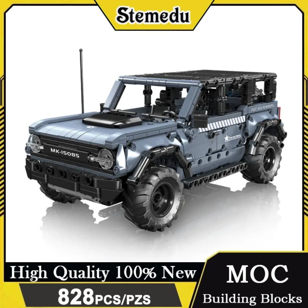 

MOLD KING 15085 Набор для сборки раллийного автомобиля, 828 шт., модель гоночного автомобиля с откатным механизмом для детей, коллекционеров