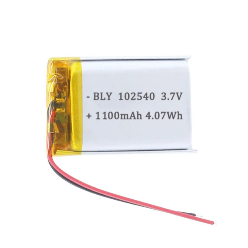 3.7V 1100mAh 102540 Bateria litowo-polimerowa Bateria litowo-jonowa do power banku GPS 100% rzeczywista pojemność — zdjęcie produktu 2