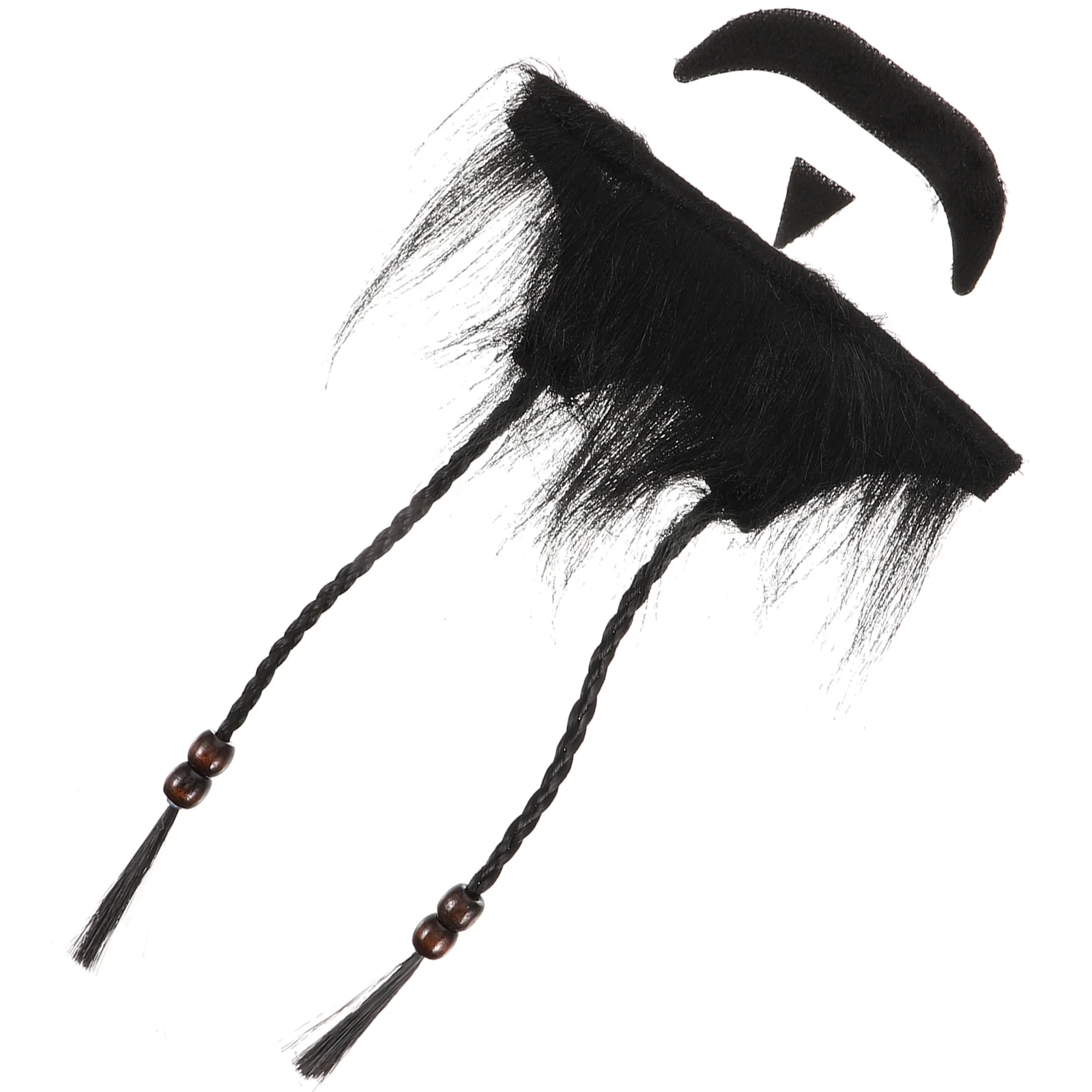 1 set Fake Beard Kit For Cosplay Pirate Costume False Mustache Chin Braid Beard Men Party Accessory Fake Beards For Cosplay