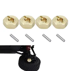 4PCS 12MM Extended Wheel Hex Heavier Brass Adapter for RC Crawler 1/12 MN MN128 MN86K MN86KS 4WD Upgrade Parts