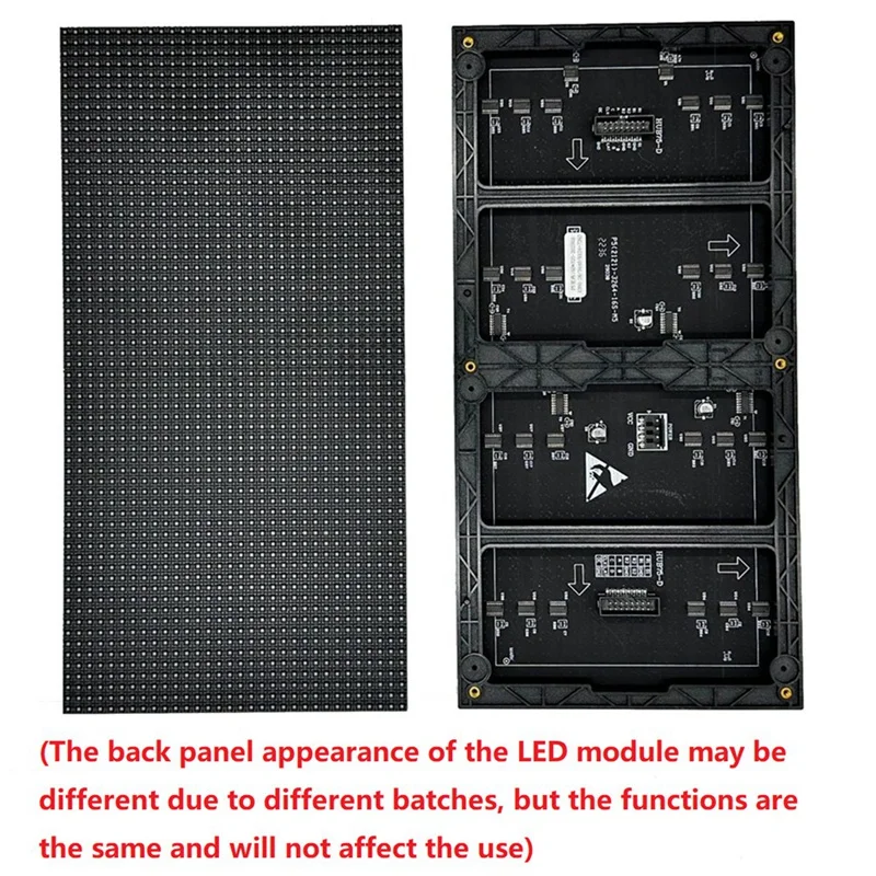 2Pcs P5 Indoor LED Screen Panel 64X32 Pixels LED Display Module 16 Scan 320X160mm Full Color LED Screen Panel-T45C