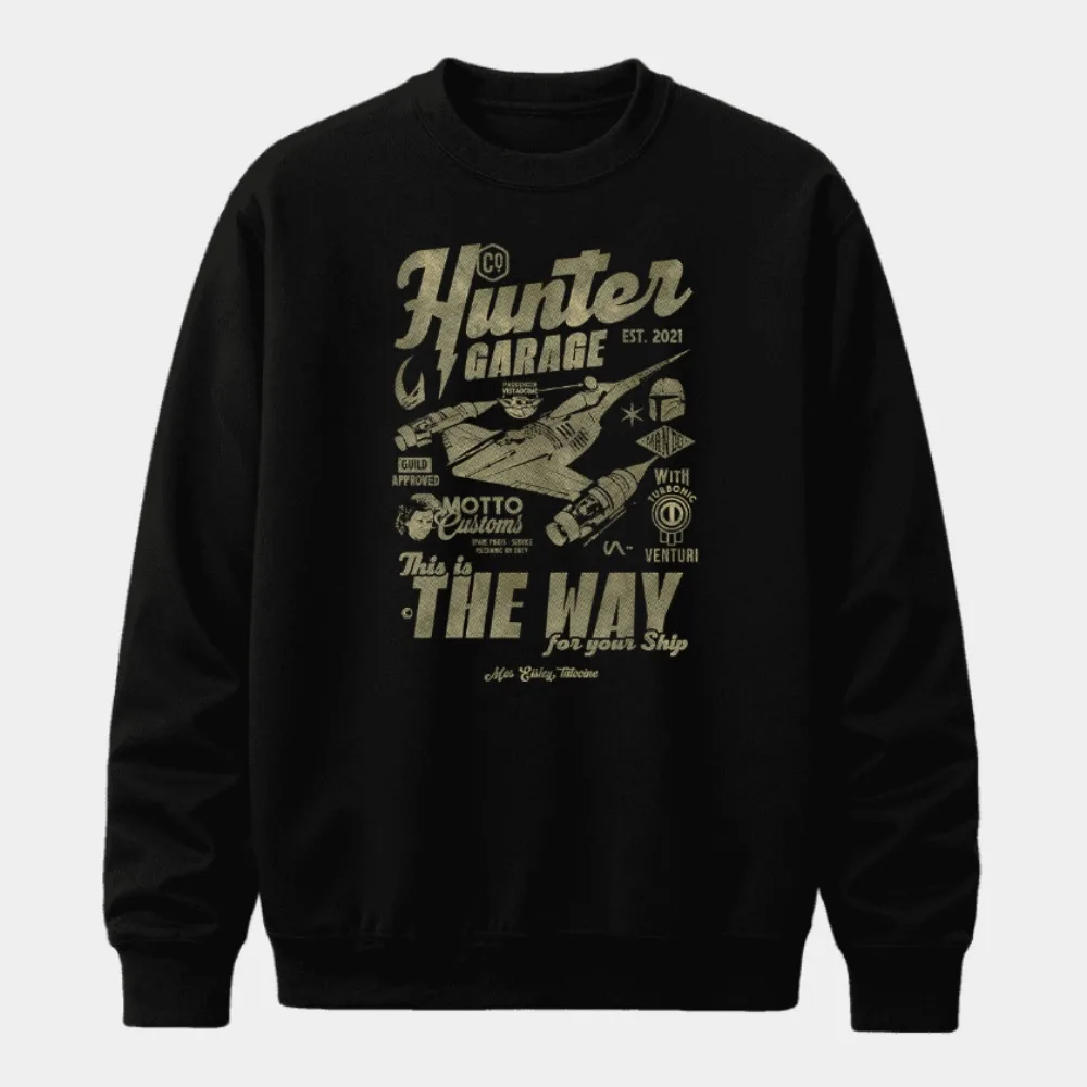 سترة American Star Wars المطبوعة برقبة دائرية للرجال والنساء هي ملابس رياضية قطنية فضفاضة ومريحة للخريف #1