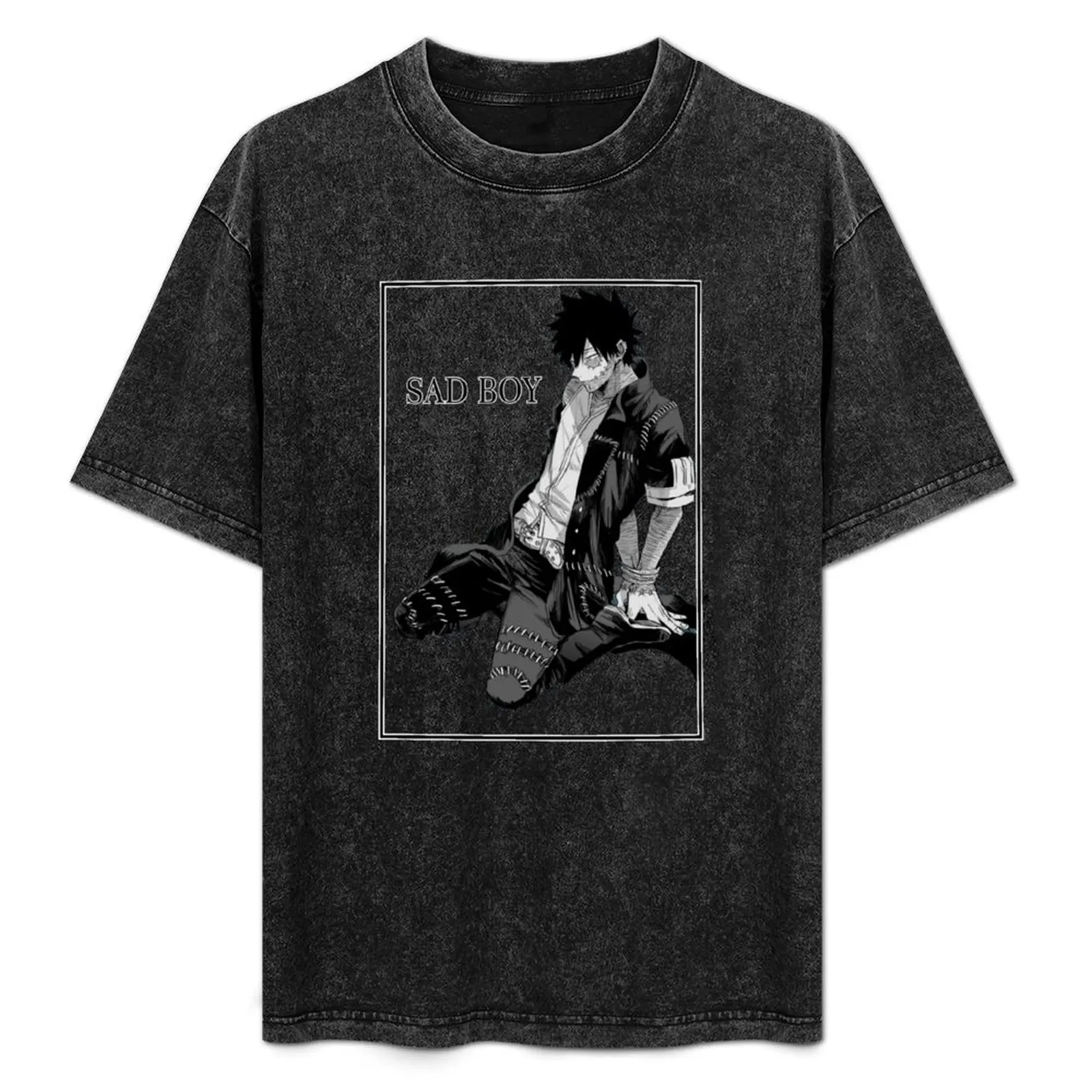 Anime Dabi SAD BOY T-Shirt Mechanic Work Tee Shirt