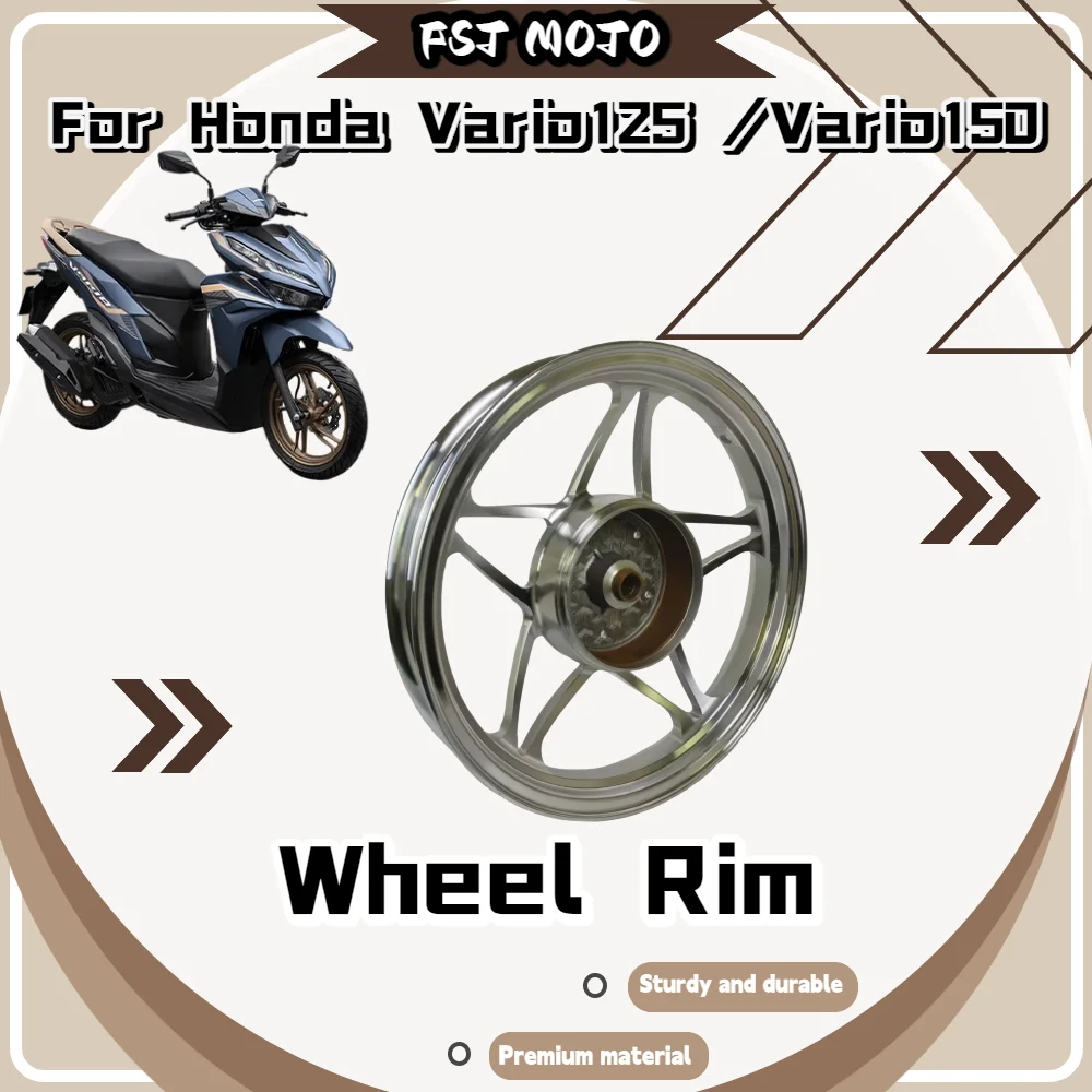 For Honda Vario125 Vario150 14Inch Multi‑Spoke Alloy Disc‑Brake Wheel Rim Anti‑deformation Impact‑proof Stable‑riding parts