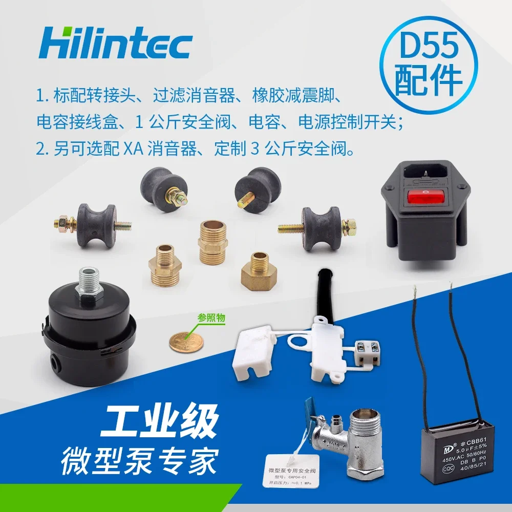 Micro air pump 220v Hailin D55L air sampling pump AC brushless oil-free electric small air pump