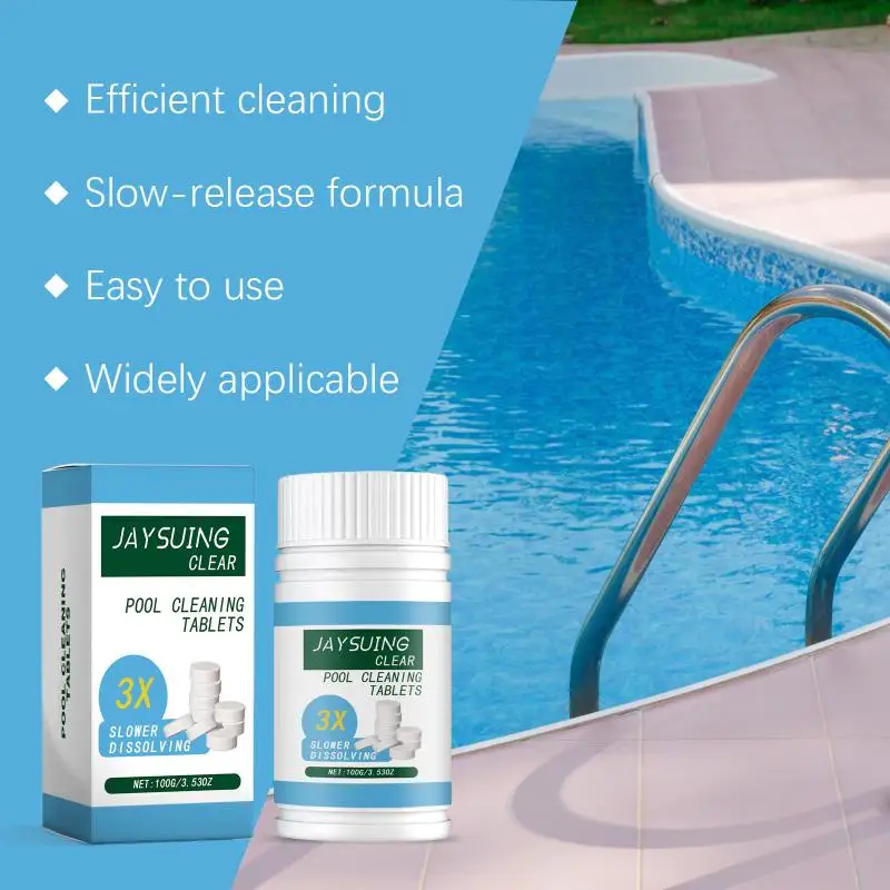 Amour Nook100g Purify Water Disinfection Chlorine Pills Multi-Effect Pool Cleaning  Algae Removal Effervescent Tablets