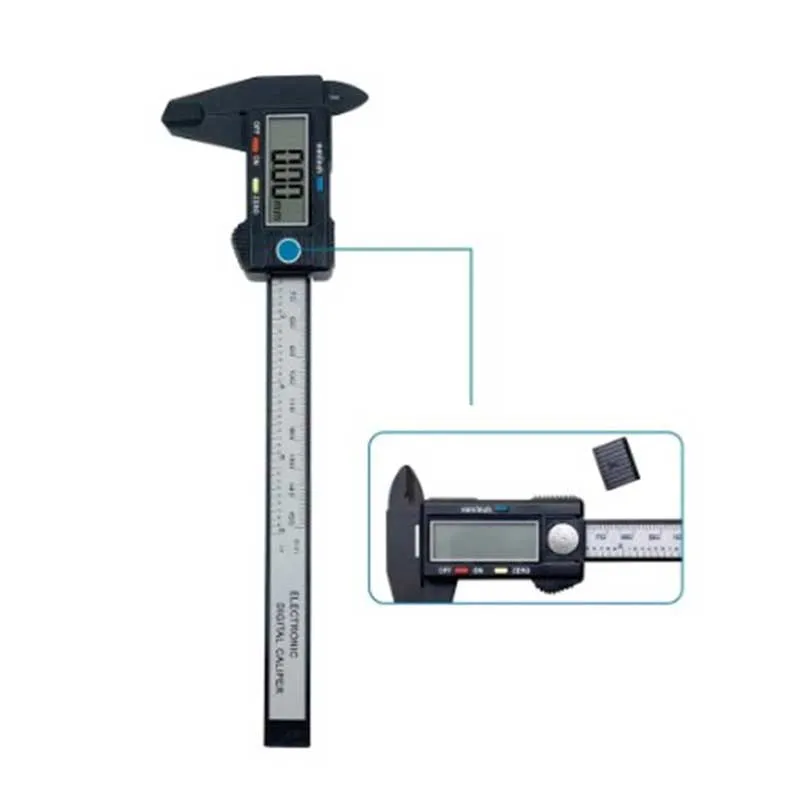 Electronic Digital Caliper Carbon Fiber Dial Vernier Caliper Gauge Micrometer Measuring Tool Digital Ruler images - 6