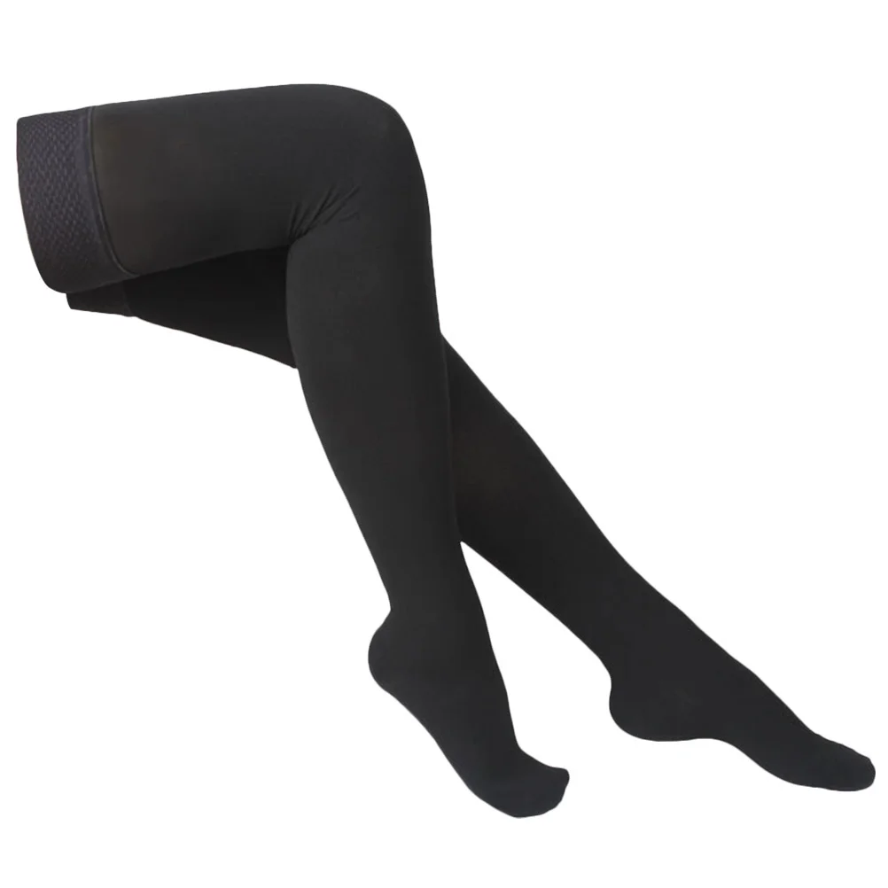 

1 пара компрессионных носков до бедра, эластичные дышащие чулки до колена, эластичные удобные длинные носки, способствующие венозным возвратом