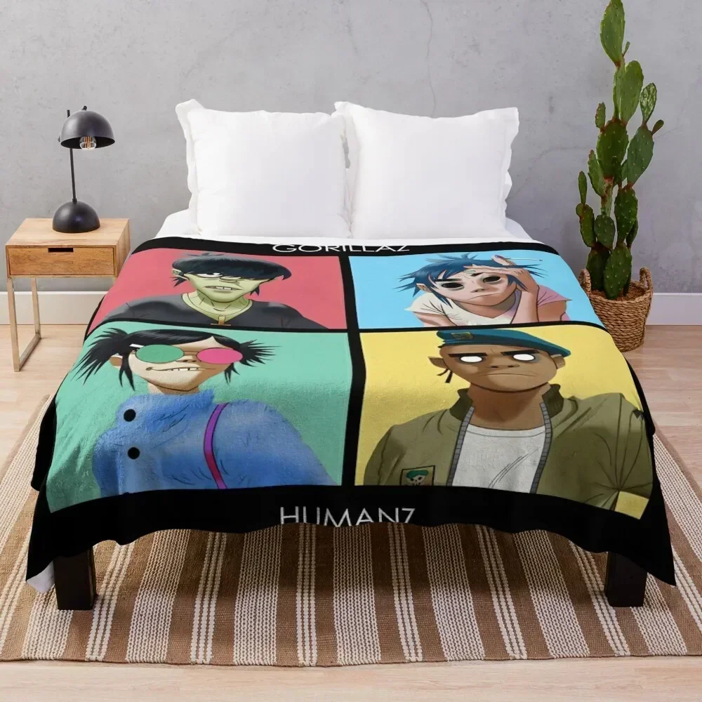 

3.Copy of the legend of my family gorillaz ,gorillaz gorillaz gorillaz Throw Blanket Luxury Designer Bed linens Single Blankets