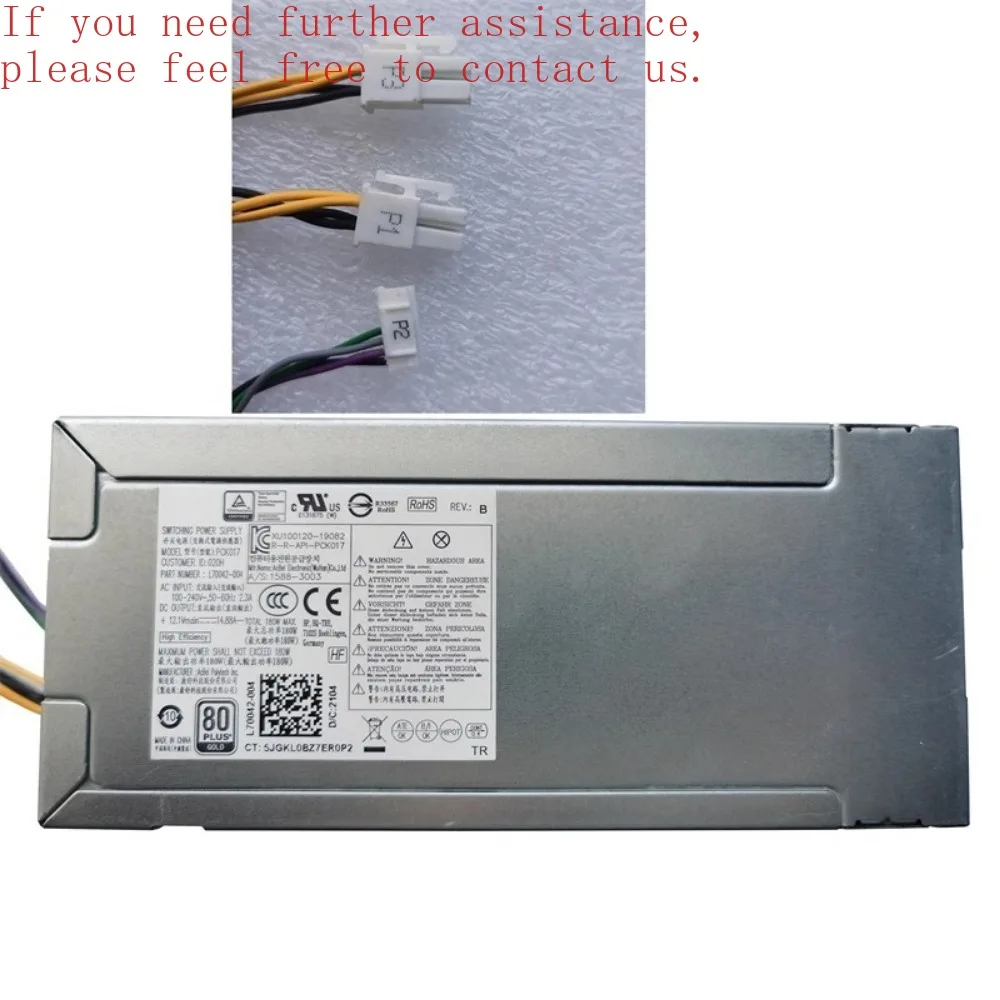 Desktop PSU For HP 280 286 288 G6 G8 ZHAN 99 G2 G4 PCK017 L70042-004 Replacement (Store ID 0001)
