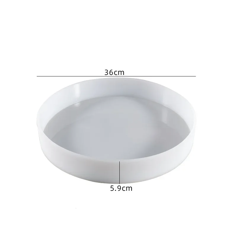 Stampo in resina epossidica di cristallo fai da te grande tavolo rotondo ornamento fiume che fa stampo in Silicone