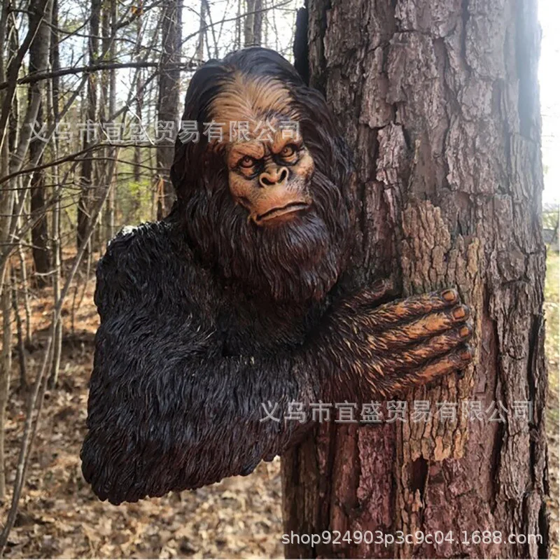 

Giant Yeti Sculpture - Handmade Resin Figure for Fairy Garden & Zen Decor | Photography Prop for Adventure Theme