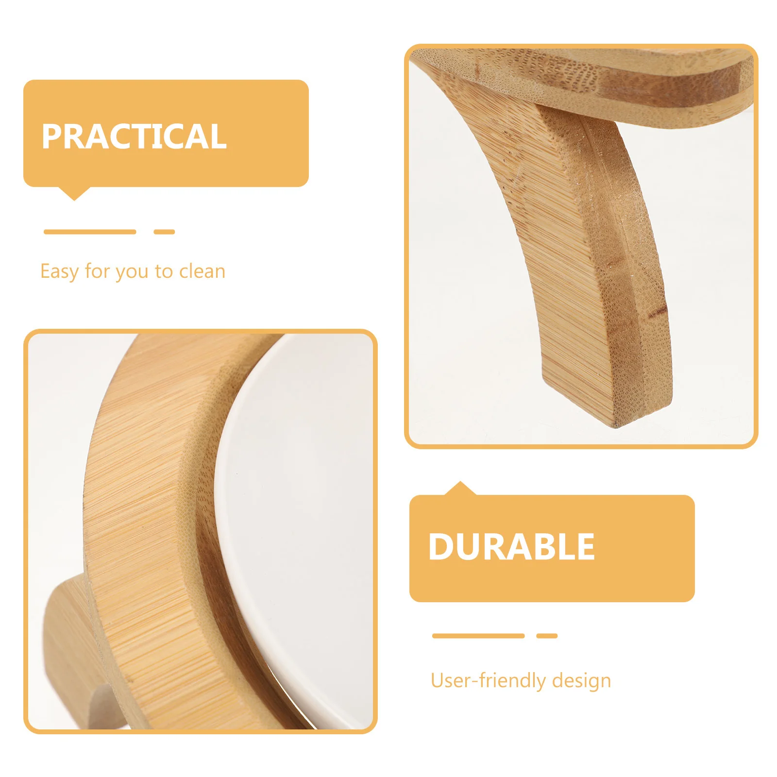 

1Set Elevated Cat Bowl Ceramic Pet Feeding Bowl Large Capacity No Dead Corners Dish for Cat Dog Kitten Raised Feeder Supplies