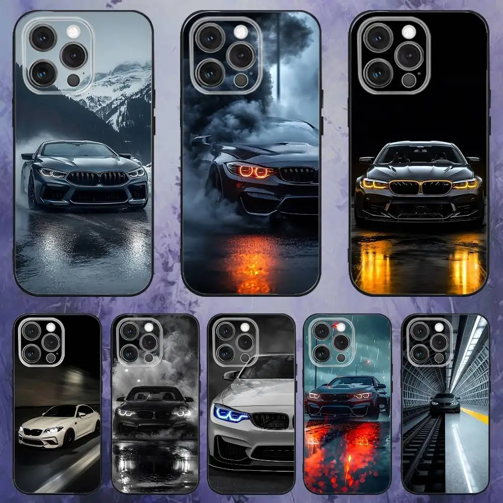 

Black White for B-BMW-W Phone Case For iPhone 16e,16,15,14,13,12,11,Pro,X,XS,Max,XR,Plus,Mini Soft Black Cover
