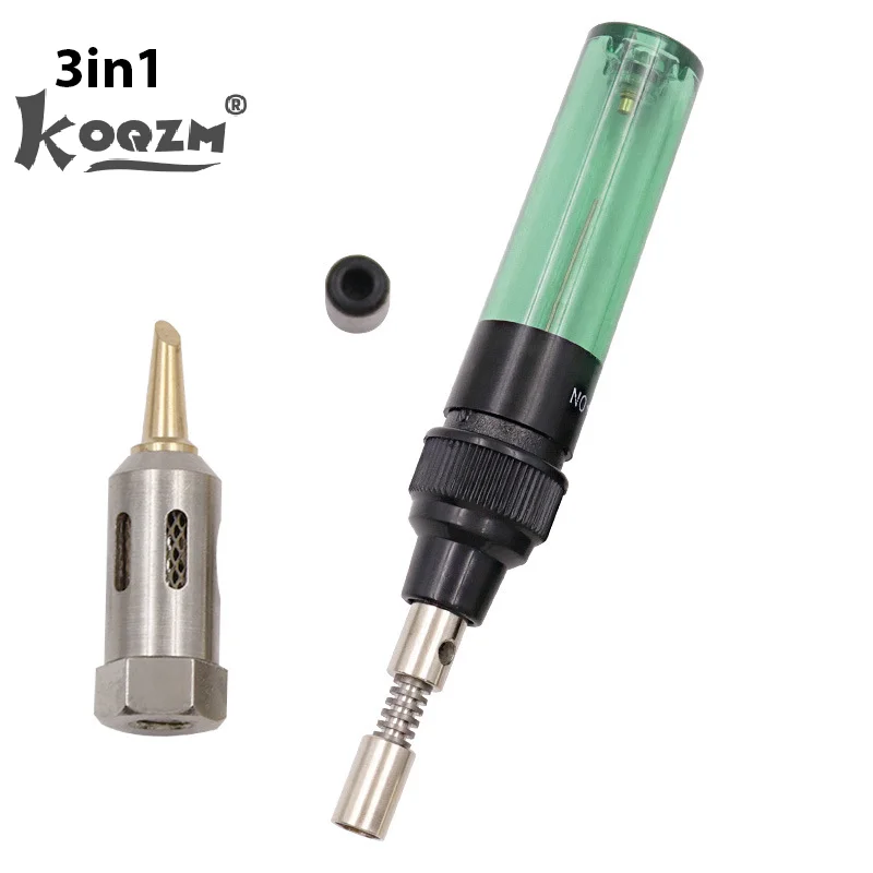 

3IN1 Celsius Welding Pen Burner Butane Gas Welding Soldering Irons Soldering Iron Cordless Butane Tip Tool Blow Torch Gas iron