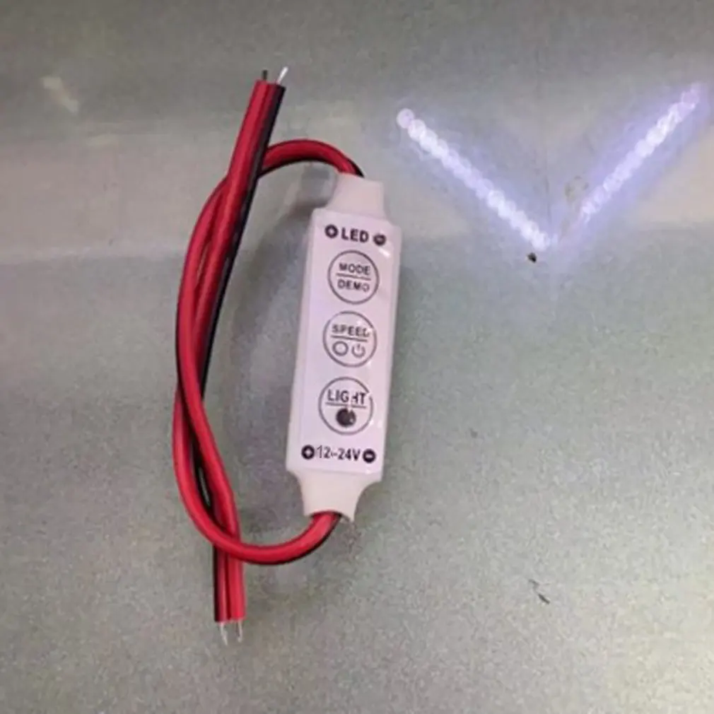 Mini Auto memorize Dimmer  5V 12A Output LED Dimmer Remote Controller For Single Color 5050/3528 Led Strips Brightness Dimmer