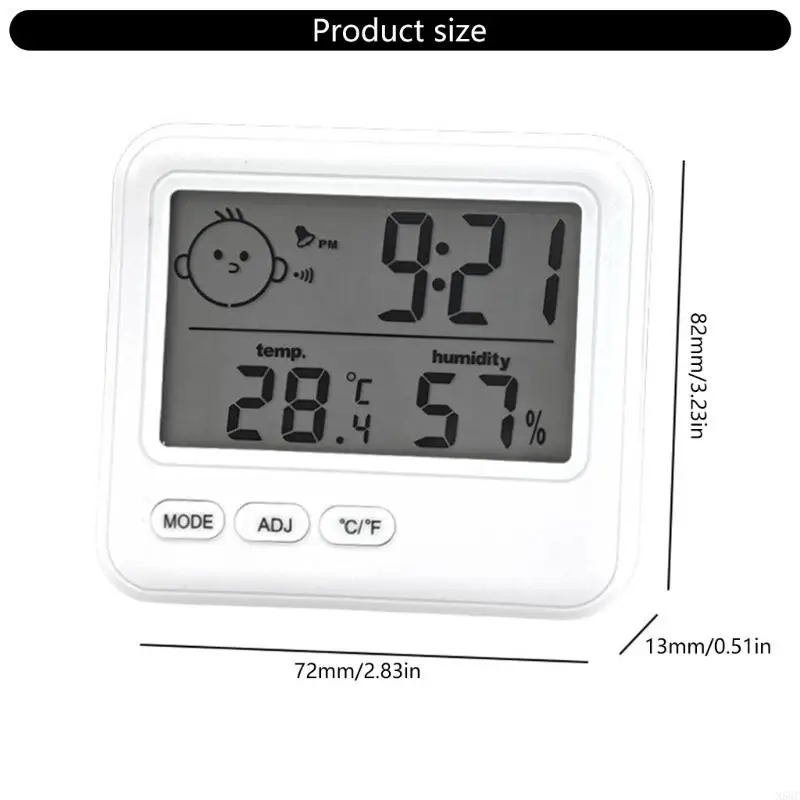 N58c Temperatura interna umidità Orologio Digital igrometro digitale preciso con display facile da leggere