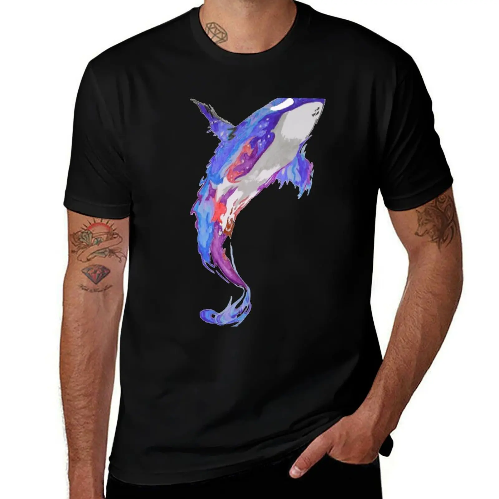 

whale T-Shirt customizeds cotton man t-shirts sweat anime t shirts plain white t shirts men
