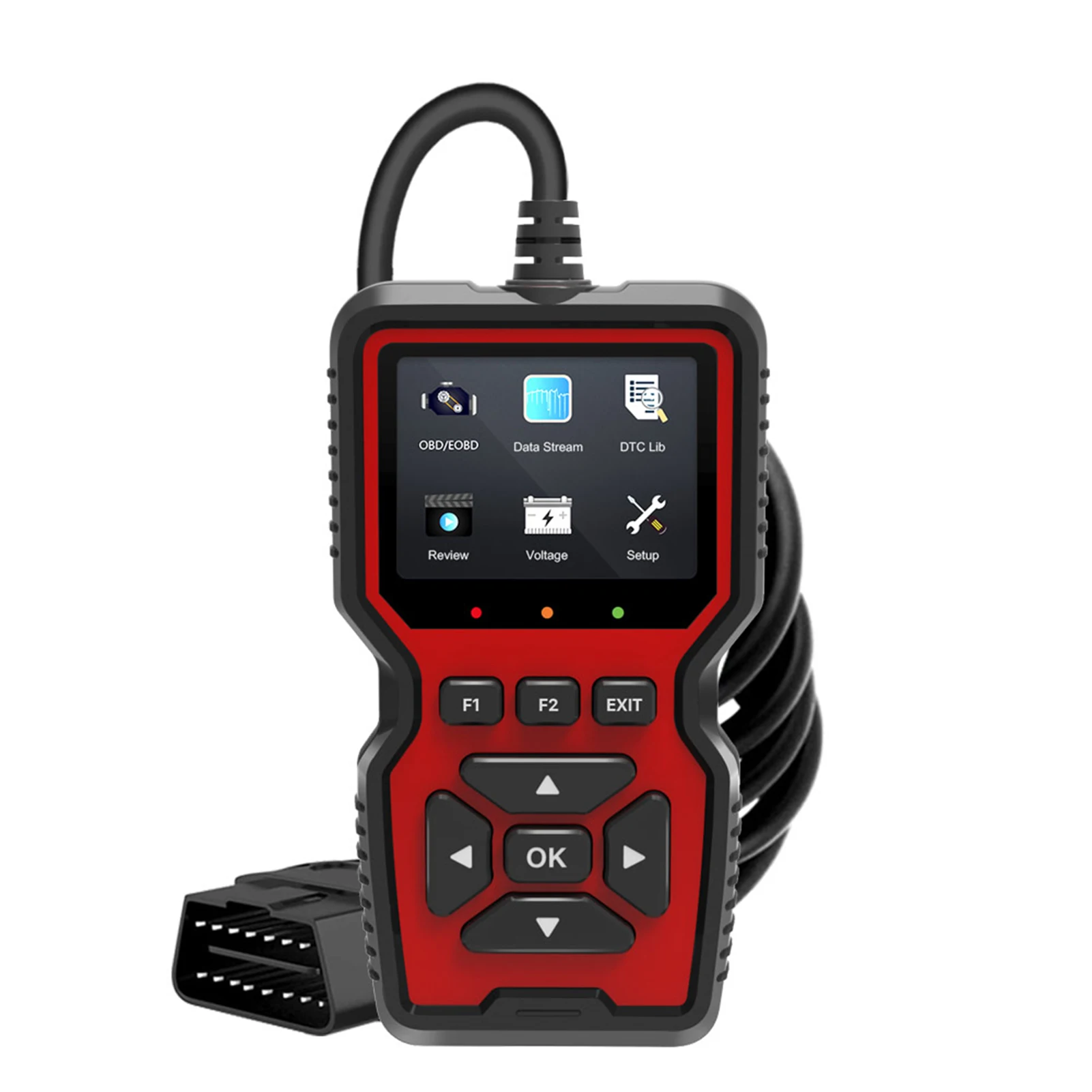 V519 OBDII Diagnostic Vehicle Code Reader Upgraged Support Printing Functions for All OBD II Protocol Cars Since 1996