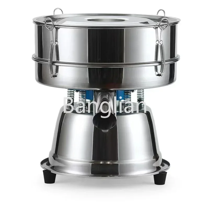 Electric Stainless Steel Flour Processing Sifter, Automatic Sieve, Vibrating Screen, 40cm