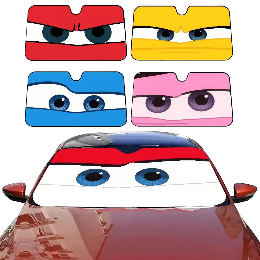 Cool Cartoon C-Cars EYES Lindo Parasol para Coche Parasol Parabrisas de Coche Parasol Protección UV y Enfriador Interior