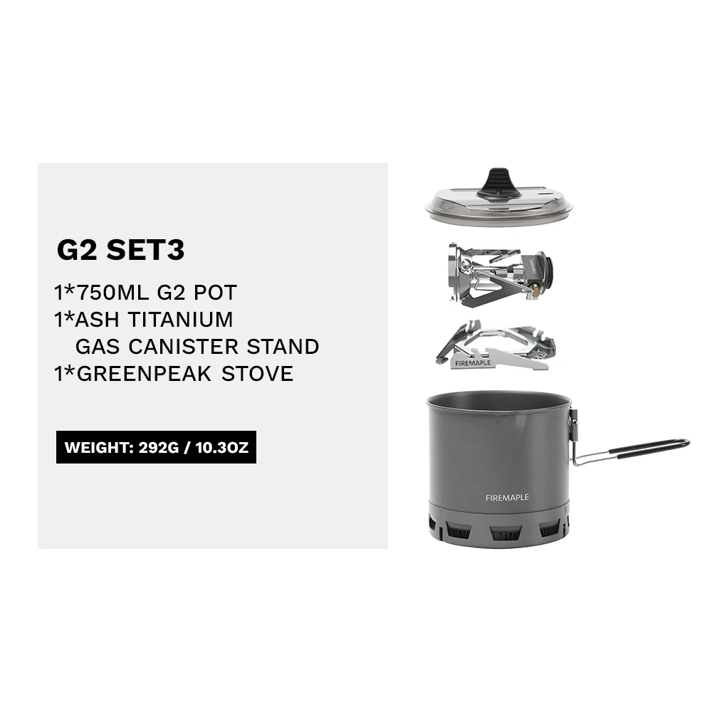 Fire-Maple Fire Maple Petrel G2 G3 Ultraleichtes Kochsystem, leichter Outdoor-Gasbrenner, zusammenklappbare Gabel, tragbar, für Wandern, Reisen, Camping 6