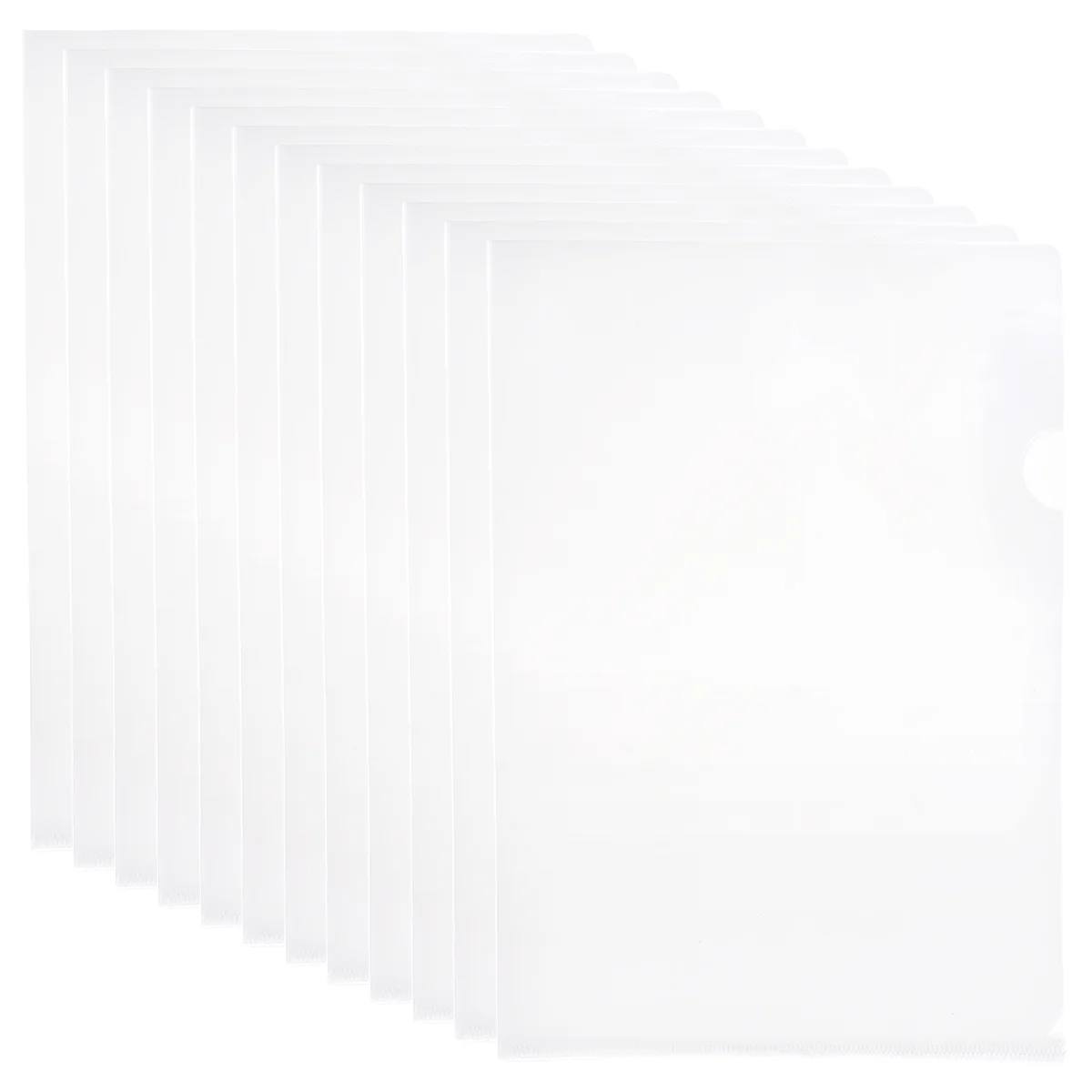 

Clear Cover Report Folder File Set Transparent Document White Blank Cards with Chip