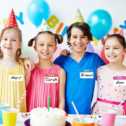 80 st namnetiketter, 10 best sales Mitt namn är ett klistermärke - №1