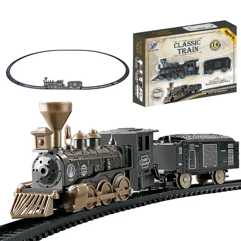 

Classic Train Railway Set Children Electric High-speed Rail Track Trains Model Toys For Kids