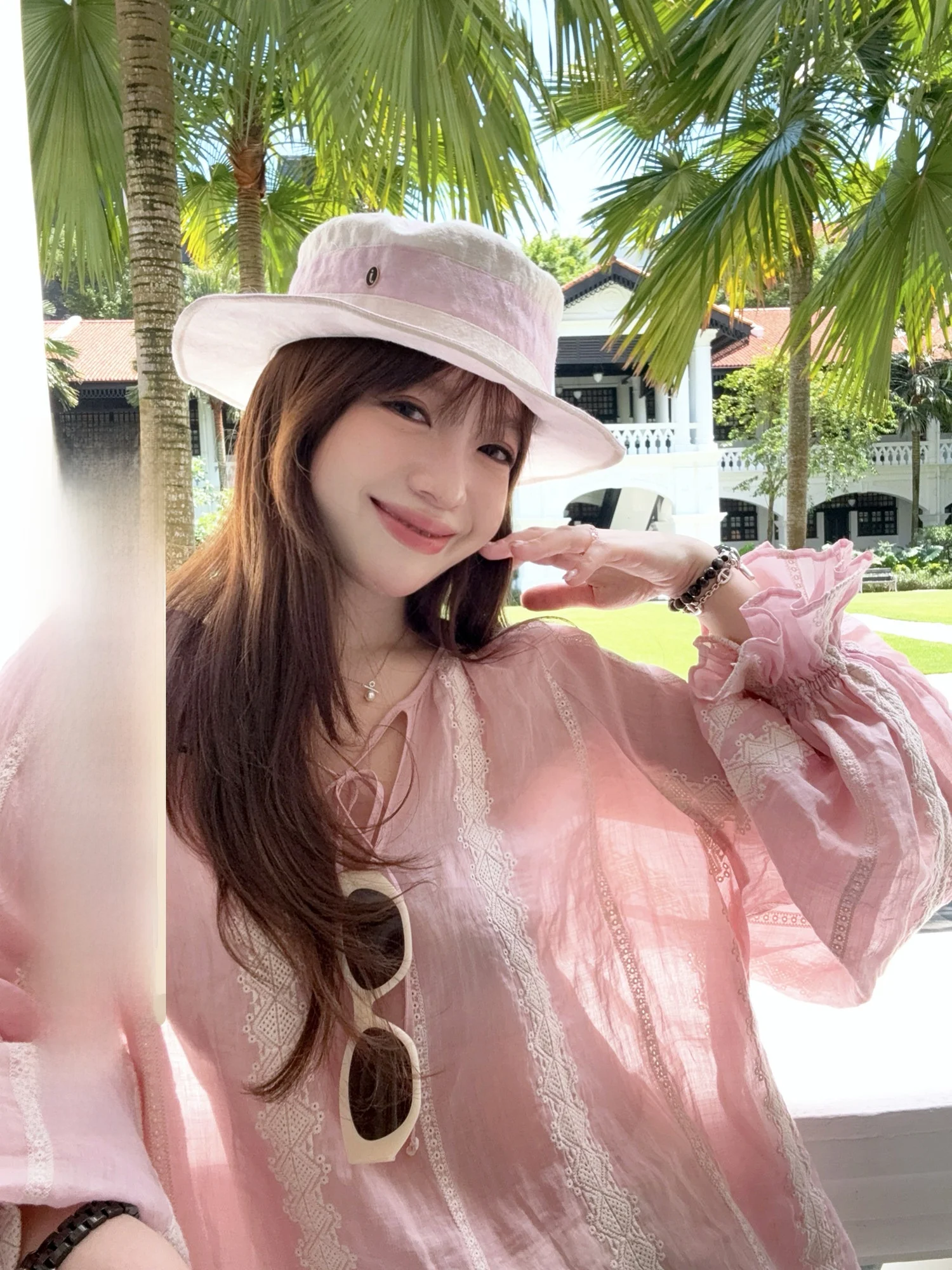 

HSTUDIO Coast 00% льняная женская блузка с вышивкой, свободная повседневная блузка с кружевными вставками и цветочным узором, дышащая, летняя, модная