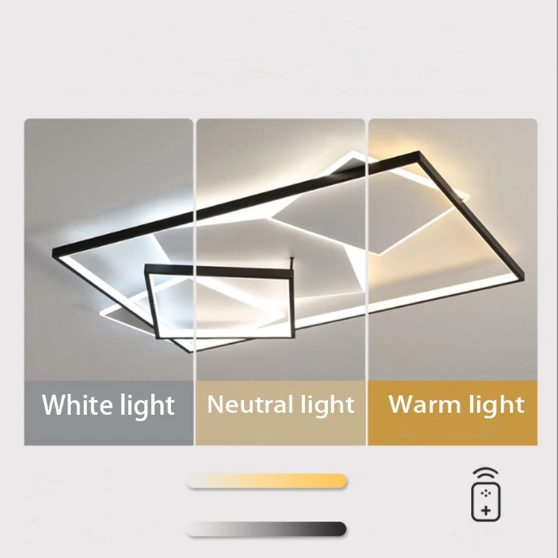 Modern Living Room Ceiling Lamp Fashion Simple Bedroom Apartment Chandelier Creative Intelligent LED Indoor Becoration Lamps