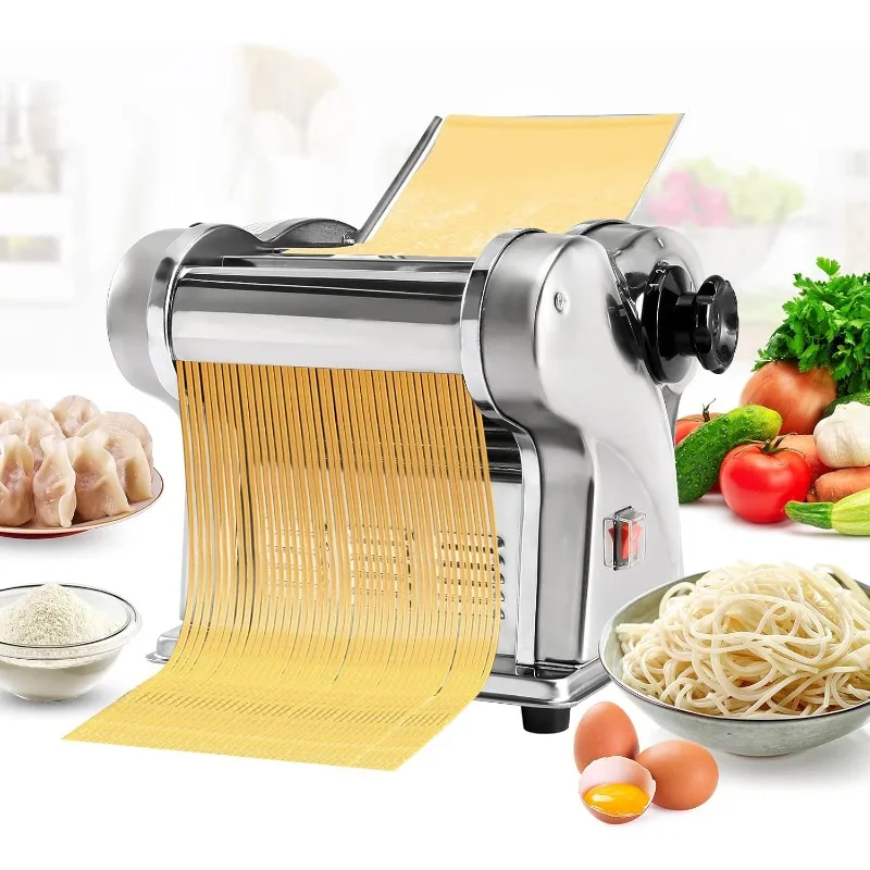 

Dynamic Noodle Machine Noodle Machine Dough Pasta Roller Noodle Press Thickness Adjustable Stainless Steel 135W