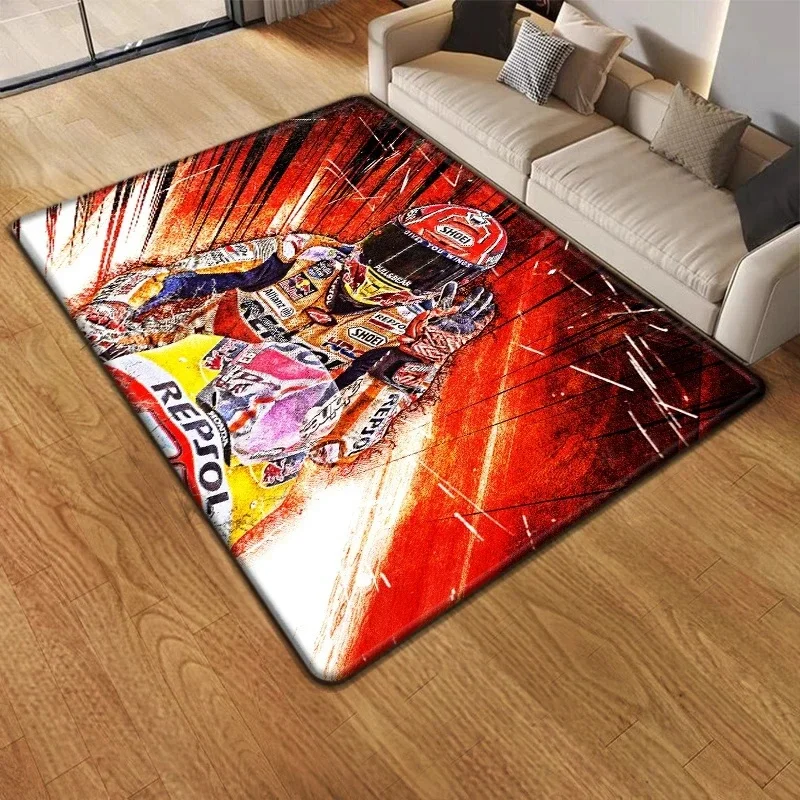 Motorcycle Racing Driver Carpet Kitchen Mat Entrance Doormat Bedroom Floor Decoration Living Room Carpet Bathroom Rug for Men