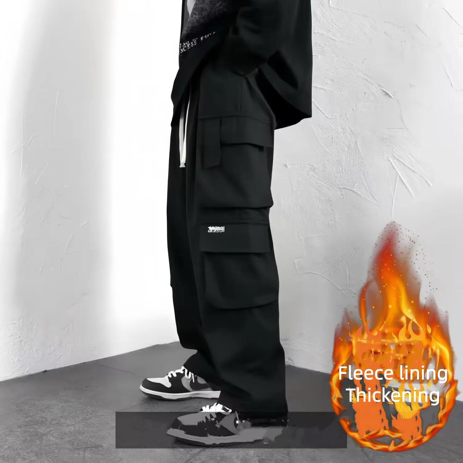 

Мужские брюки большого размера, одежда, спортивные штаны, мешковатые брюки, мужская одежда, спортивный костюм-карго для спортзала Y2k, спортивный костюм для бега, бега, трек