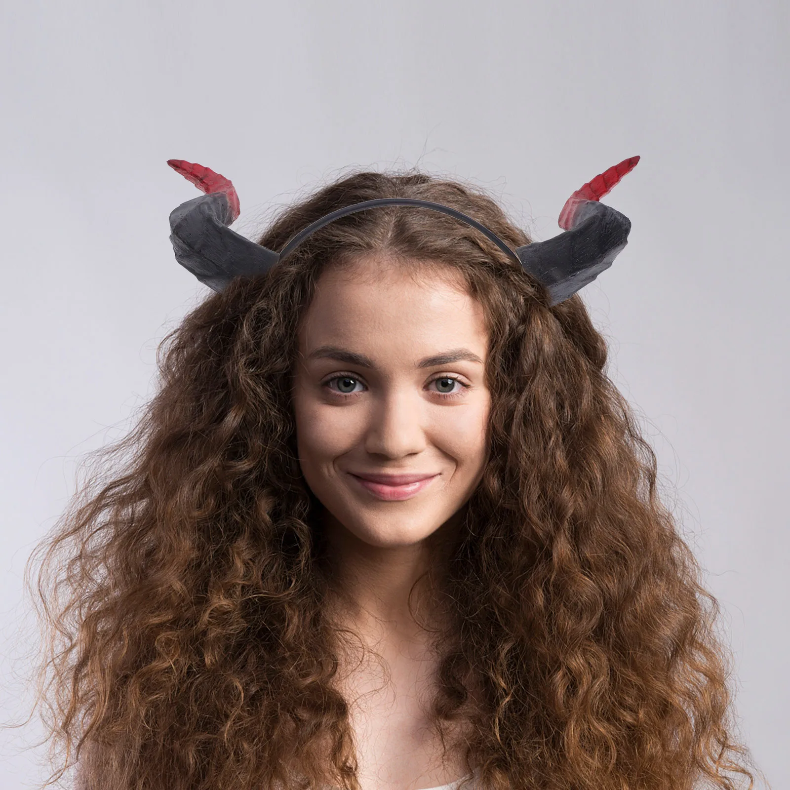 Cornes de taureau en Pu, diable, oreilles de vache, cornes de démon pour Halloween, Costume de Cosplay, accessoire de fête pour femmes et hommes