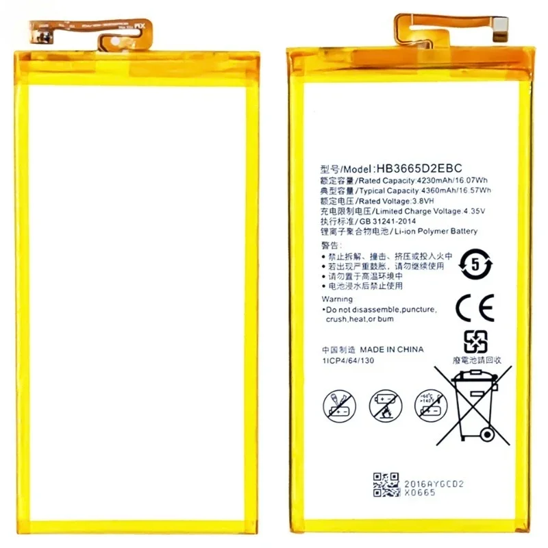 HB3665D2EBC for Huawei P8 Max/DAV-703/L713L/701L/702L/PLE-703L/M2 Youth/T2Pro/M2-7 Phone Battery Replacement Bateria with Tools