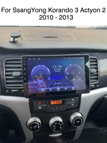 쌍용 코란도 3 액티언 2 2010-2013용 안드로이드 13 라디오 카 스테레오 멀티미디어 플레이어 카플레이 자동 GPS 네비게이션 DSP 48EQ