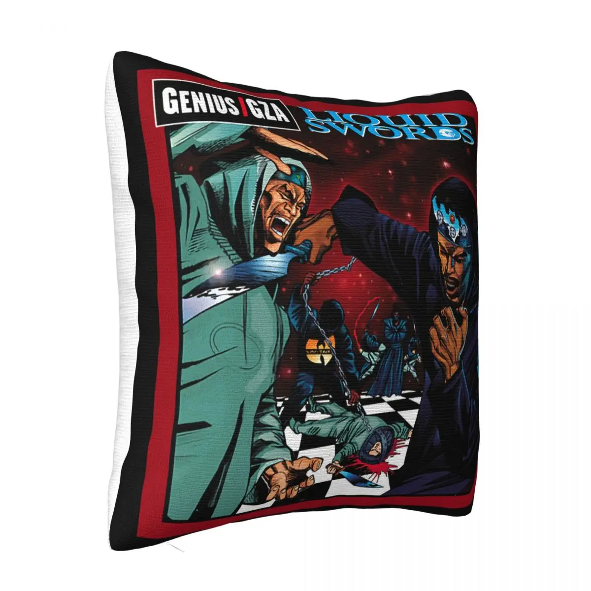 Vintage Genius Gza Liquid Swords Hip Hop Retro Reprint Autumn Animal Basic Girl Man Popular Style Autumn Print Pillow Case