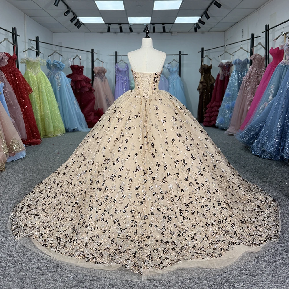 فساتين Quinceanera مخصصة للنساء للحفلات الراقصة المسائية وحفلات أعياد الميلاد والأميرة التخرج فيستدو quinceañeras #4