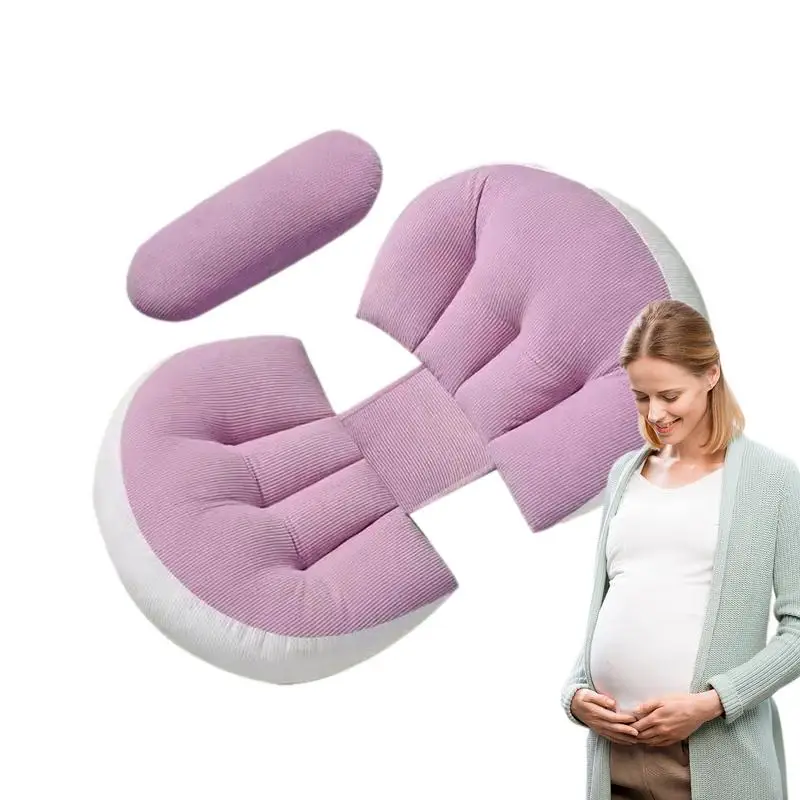 Cuscino per il corpo per le donne incinte comodo cuscino lombare a forma di conchiglia cuscino per maternità forniture per la gravidanza per chi dorme sul fianco