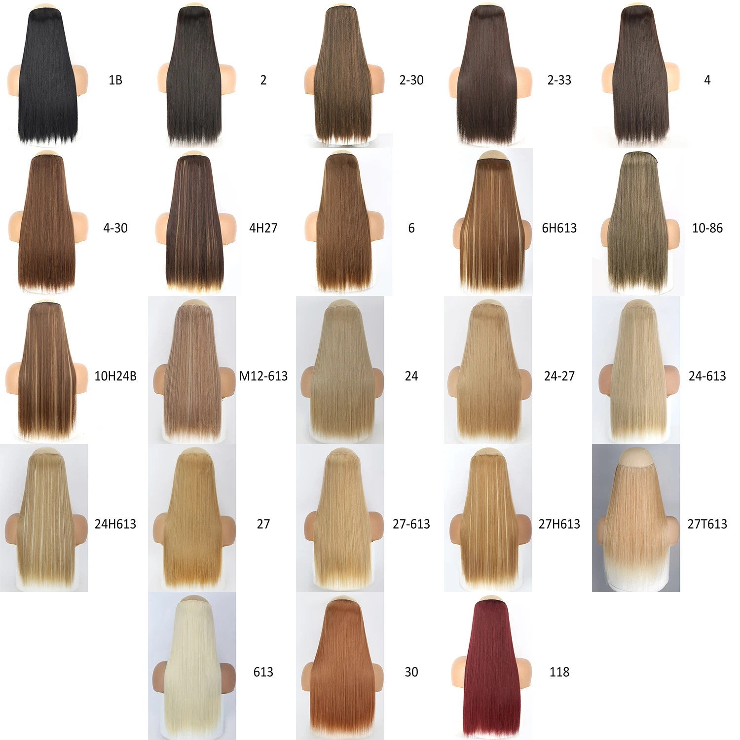 Synthetische 32 Zoll Haar Extensions OnePiece 5 Clips Lange Gerade Frisur Wärme Beständig Gefälschte Haarteil Für Frauen Natürliche Blonde