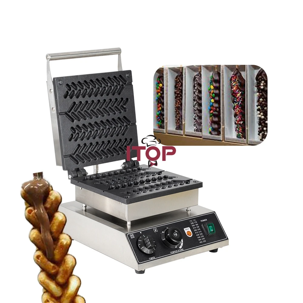 Electric Wheat Waffle Machine Industrial Lolly Waffle Stick Hong Kong Egg Waffle